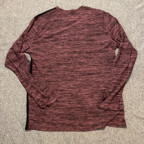 Burnside Maroon & Black Long Sleeve Shirt - Picture 4 of 8
